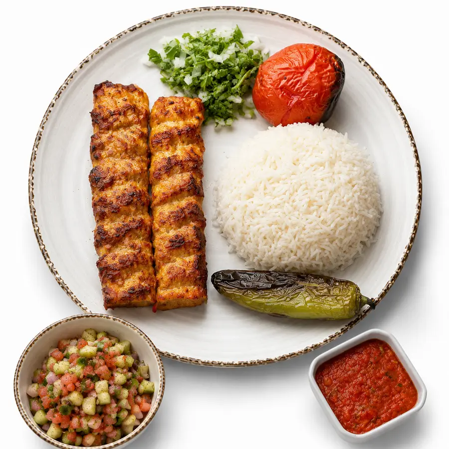 Chicken Koobideh Plate